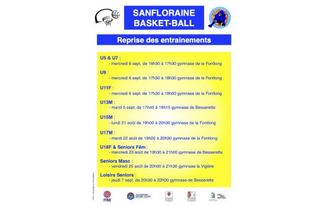 Reprise des entrainements