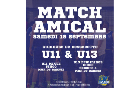 Matchs U11 &amp; U13